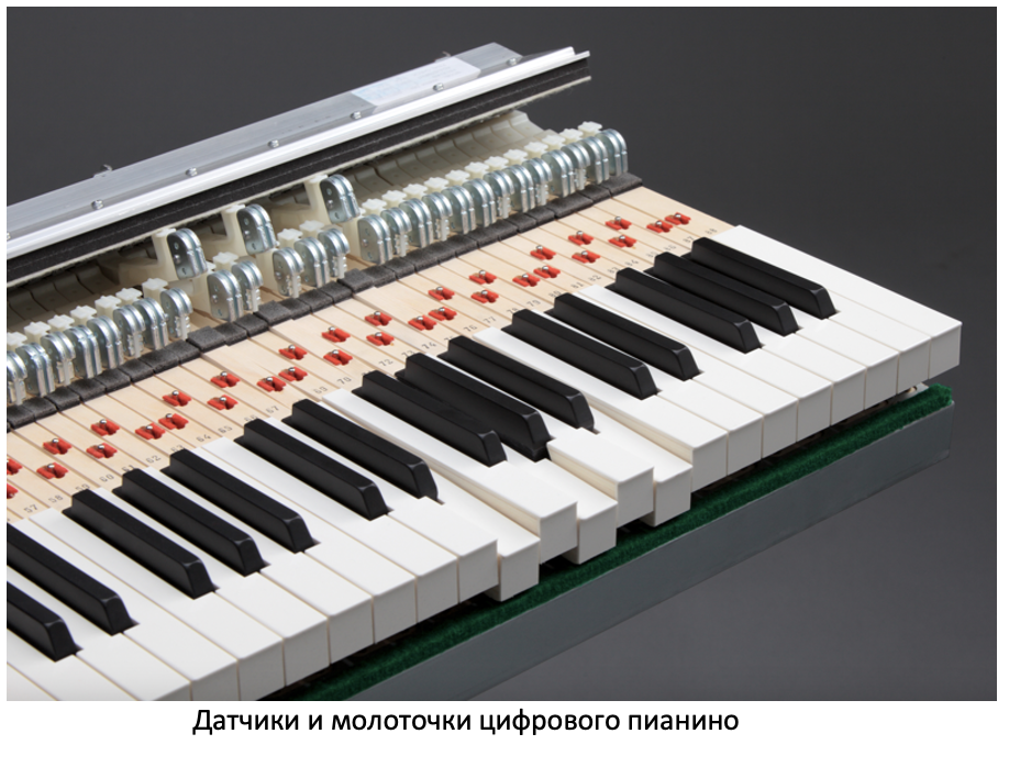 Молоточки цифрового пианино